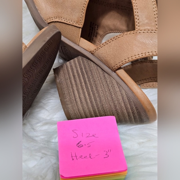 Frye Gaia Open Toe Wedge Sandals Size 6.5M - Picture 8 of 10